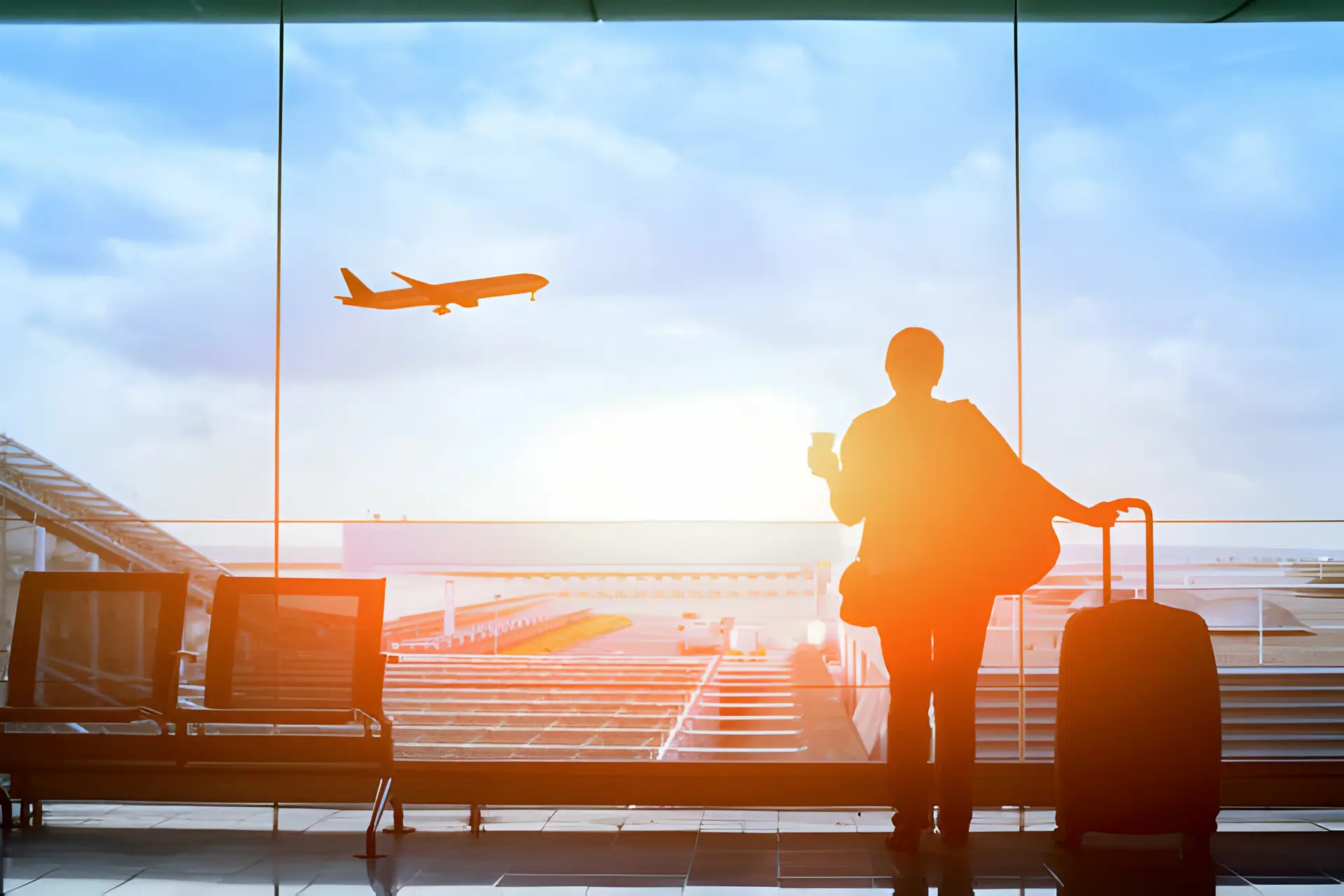 Airport transfer car waiting for a guest